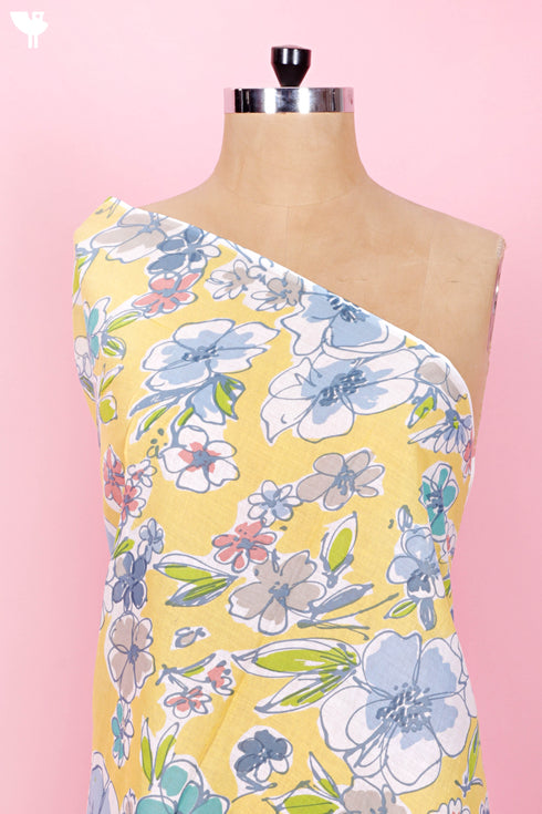Mulmul Cotton In Floral Print
