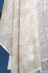 Bengal Cotton Zari Wrap in Sand Block Print