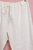 Cotton Pant in White Block Print