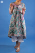 Cambric Cotton Marie Antoinette Jacket In Floral Block Print
