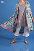Cambric Cotton Marie Antoinette Jacket In Floral Block Print