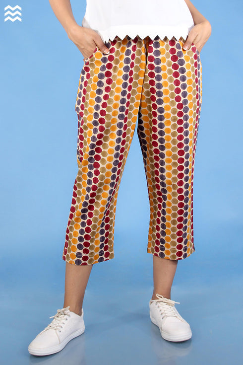 Khaadi Cotton Lounge Pants in Multicoloured Graphic Block Print