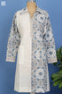 Cambric Cotton Doctorwallah Dress In Graphic Block Print