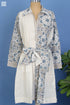 Cambric Cotton Doctorwallah Dress In Graphic Block Print