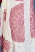 Woollen Stole in Large Round Pink Block Print