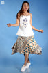 Khaadi Cotton Oliver Skirt in Aqua & Purple Block Prints