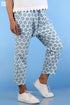 Khaadi Cotton New Joe Pants in Eggshell Blue Graphic Block Print