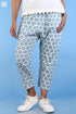 Khaadi Cotton New Joe Pants in Eggshell Blue Graphic Block Print