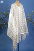 Bengal Cotton Dupatta in Sand Coloured Bird Block Print