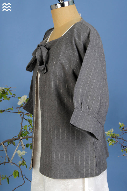 Khaadi Matinee Jacket In Graphic Block Print