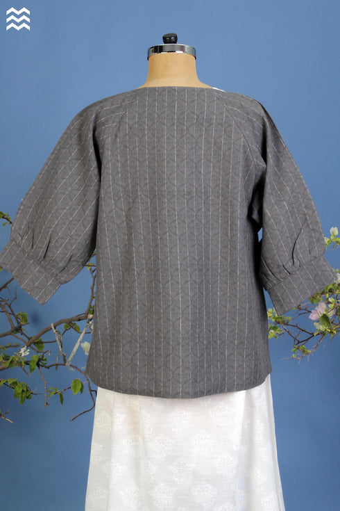 Khaadi Matinee Jacket In Graphic Block Print