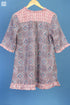 Mulmul Cotton Pete Top In Graphic Block Print