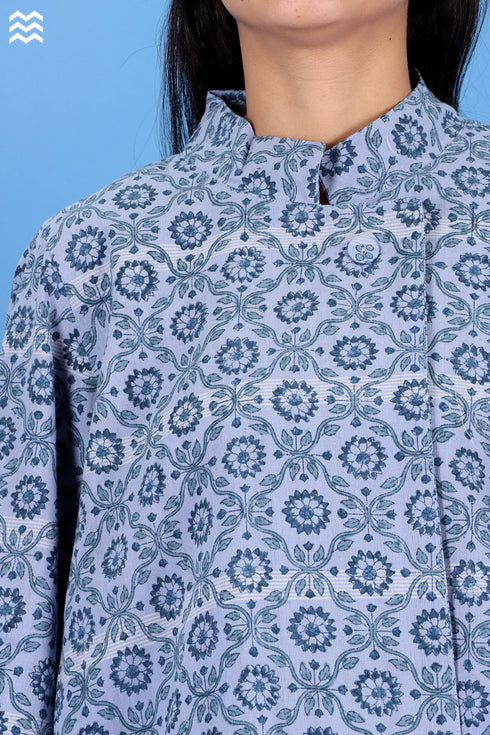 Khaadi Cotton Corfu Jacket With Traditional Block Print