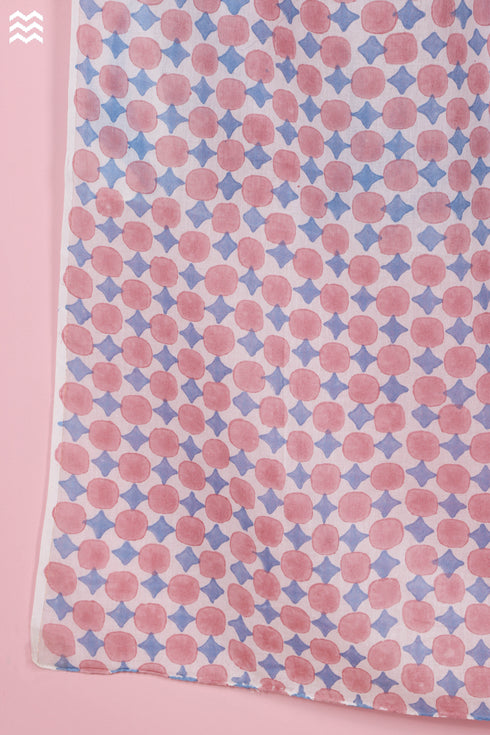 Mulmul Cotton Wrap In Assorted Block Print