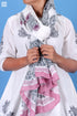 Mulmul Cotton Wrap In Floral Block Print
