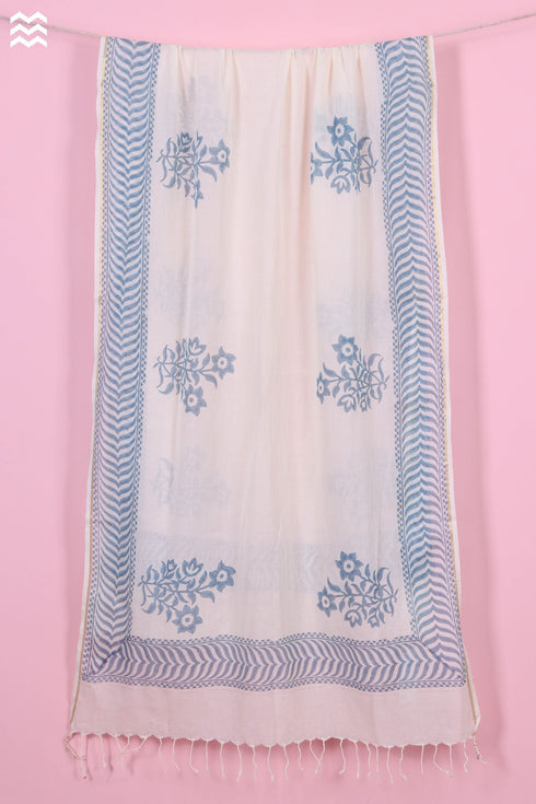 Bengal Cotton Lou Lou Wrap With Floral Block Print