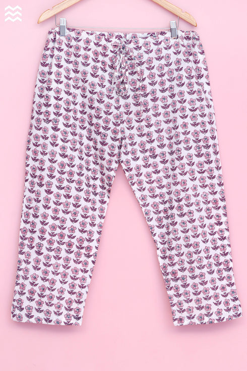 Khaadi Cotton Rose Pant In Floral Block Print