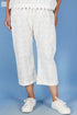 Khaadi Cotton Rose Pant In White Textured Block Print