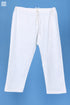 Cambric Cotton Rose Pant In Ivory Block Print
