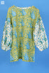 Cotton Silk Stanley Top In PaisleyBlock Print