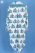 Rayon Long Boyfriend Shirt In Floral Block Print