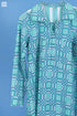 Mulmul Cotton Long Boyfriend Shirt In Checked Block Print