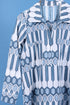 Slub Cotton Frilly Pete Top In Floral Block Print