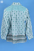 Slub Cotton Zoom Top In Retro Block Print