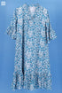 Mulmul CottonLong Martini Dress In Graphic Block Print