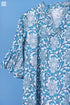 Mulmul CottonLong Martini Dress In Graphic Block Print