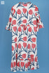 Cotton Crepe Fitzgerald Dress In Floral Block Print