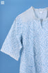 Slub Cotton Frilly Pete Top In Floral Block Print