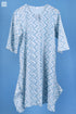 Slub Cotton SJB Top In Zigzag Block Print