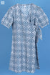 Slub Cotton Daisy Wrap Dress In Graphic Block Print