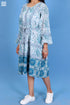 Mulmul Cotton Amalfi Dress With Floral Block Print