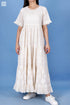 Mulmul Cotton FrouFrou Dress In Assorted Block Print