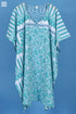 Mulmul Cotton Caftan In Assorted Block Print