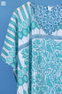 Mulmul Cotton Caftan In Assorted Block Print