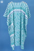 Mulmul Cotton Caftan In Assorted Block Print