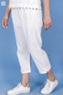 Khaadi Cotton Rose Pant In White Textured Block Print