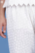 Khaadi Cotton Rose Pant In White Textured Block Print