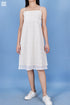 Crepe Cotton Hackysack Dress In Textured Block Print