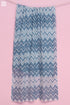 Wool Stole In Chevron Block Print
