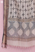 Bengal Cotton Jamdani Lou Lou Wrap With Graphic Block Print