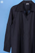 Slub Cotton Boyfriend Shirt In Black