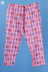 Cambric Cotton Rose Pant In Statement Block Print