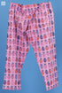 Cambric Cotton Rose Pant In Statement Block Print