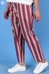 Cambric Cotton Clint Pant In Striped Print