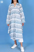 Slub Cotton Poiret Top In Floral Block Print