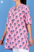 Slub Cotton Pete Top In Graphic Block Print